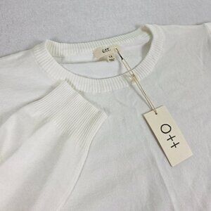 OTT Cream Puff Sleeve Knit‎ Top 1X NWT Sweater